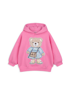 Bejbi Story Bejbi Story Bluza Bluza oversize Emily Teddy z kapturem Różowy Oversize