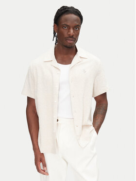 Filling Pieces Filling Pieces Сорочка Resort 9179980 Écru Regular Fit