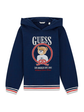 Guess Guess Bluza J6RQ05 KAD74 Granatowy Regular Fit