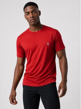 Jigga Wear Jigga Wear Koszulka techniczna 131610 Czerwony Regular Fit