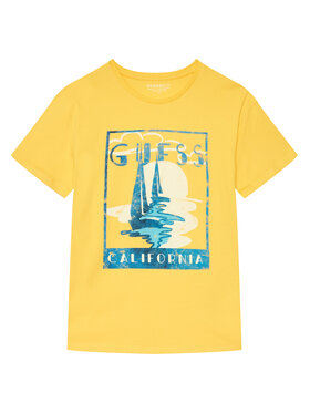 Guess Guess Majica L6GI10 K8HM4 Rumena Regular Fit