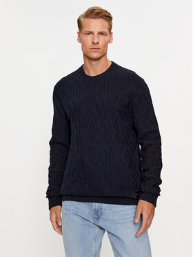 Hugo Hugo Džemperis Sovrain 50492805 Tumši zils Relaxed Fit