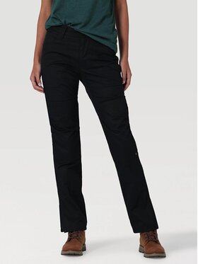 Wrangler Wrangler Pantaloni di tessuto REINFORCED SOFTSHELL PANT Nero Regular Fit