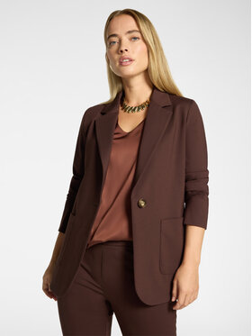 Elena Mirò Elena Mirò Marynarka R053P200152N058 Brązowy Regular Fit