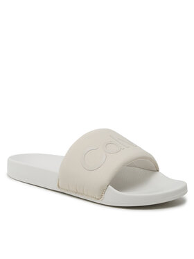 Calvin Klein Natikači Pool Slide Txt HM0HM00962 Écru