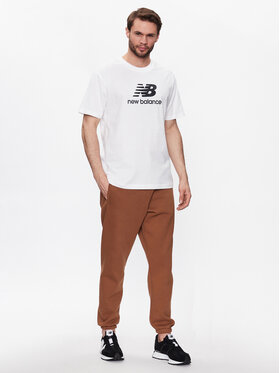 New Balance T-shirt Essentials Stacked Logo MT31541 Bijela Relaxed Fit