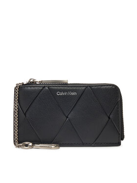 Calvin Klein Calvin Klein Etui na klucze Ck Woven Zip Around Cardholder K60K612954 Czarny