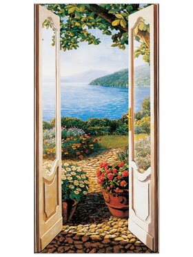 Artopweb Artopweb Dekoracja ścienna Giardino Sul Lago Kolorowy
