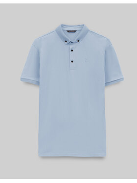 Borgio Borgio Polo matteo_01 Niebieski Classic Fit