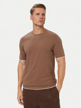 Guess Guess T-Shirt Z6YI23 K5025 Brązowy Regular Fit