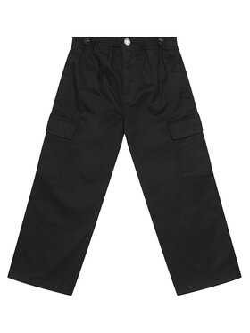 United Colors Of Benetton United Colors Of Benetton Pantaloni din material 4XZXCF04I Negru Loose Fit