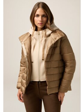Oltre Oltre Kurtka puchowa F639R001457N0R2 Écru Regular Fit