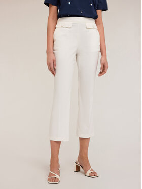 Motivi Motivi Pantaloni di tessuto P036Q004014N011 Bianco Flare Fit