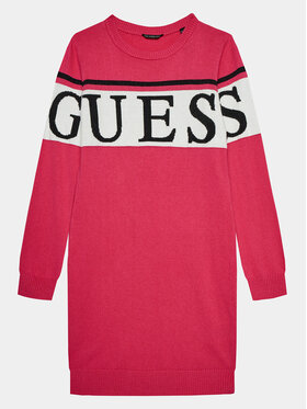Guess Guess Kötött ruha J3BK16 Z38B0 Rózsaszín Regular Fit