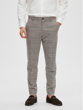Selected Homme Selected Homme Pantalon en tissu 16088502 Gris Slim Fit
