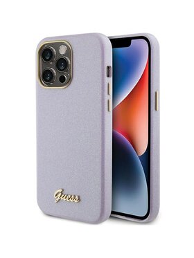Guess Guess Etui na telefon iPhone 15 Pro Max Fioletowy