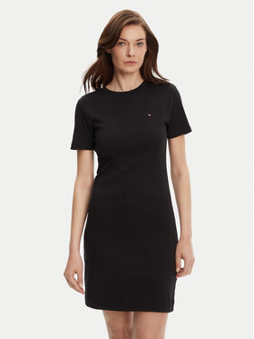 Tommy Hilfiger Tommy Hilfiger Повсякденна сукня New Cody WW0WW42721 Чорний Slim Fit