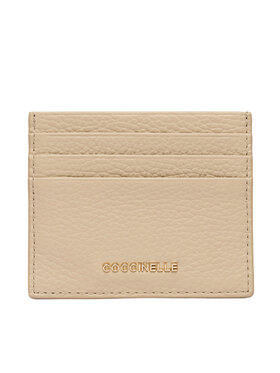Coccinelle Coccinelle Etui na karty kredytowe MW5 Metallic Soft E2 MW5 12 95 01 Beżowy