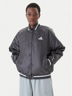 adidas adidas Яке бомбър Stadium JZ6919 Сив Loose Fit