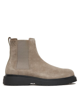 Calvin Klein Calvin Klein Členková obuv s elastickým prvkom Combat Ess Chelsea Boot Su YM0YM01372 Béžová