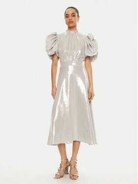 ROTATE ROTATE Rochie cocktail 113871 Argintiu Regular Fit