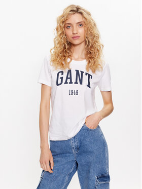 Gant Gant T-Shirt Logo 4200670 Weiß Regular Fit