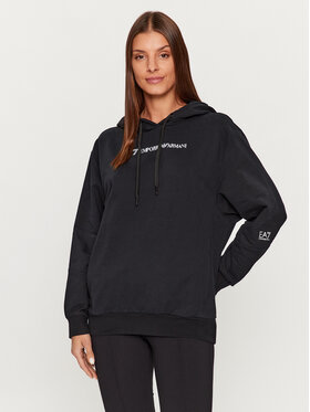 EA7 Emporio Armani EA7 Emporio Armani Mikina 6RTM07 TJCQZ 1200 Černá Regular Fit