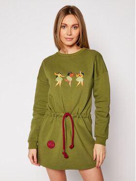 Waikiki Vibe Waikiki Vibe Pletena obleka Ukulele Zelena Relaxed Fit