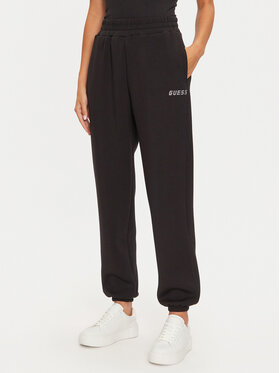 Guess Guess Pantaloni trening Cecilia V4BB13 K7UW2 Negru Regular Fit