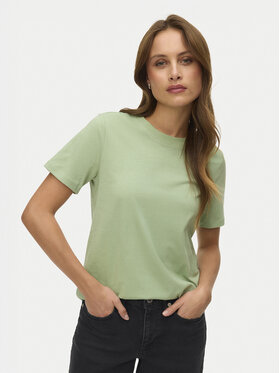 Vero Moda Vero Moda T-shirt Paulina 10316991 Zelena Regular Fit