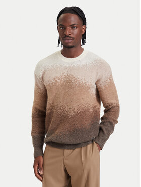 KARL LAGERFELD KARL LAGERFELD Sweter 655025 564307 Brązowy jasny Regular Fit