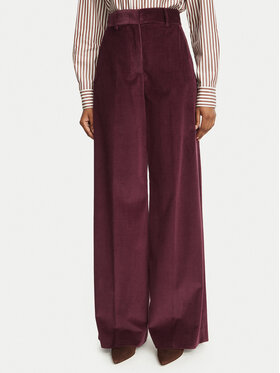 Weekend Max Mara Weekend Max Mara Spodnie materiałowe Tania 2625136012 Bordowy Regular Fit