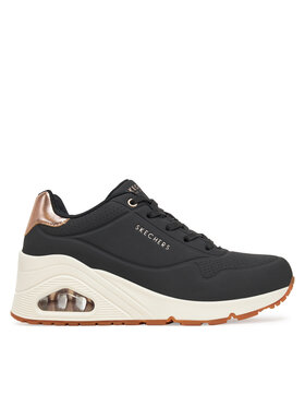 Skechers Skechers Sneakersy UNO Wedge - Hi Steps (177520-BBK) 177520/BLK Černá