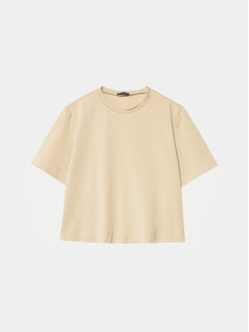 Sisley T-shirt 3OQ6L104Q Bež Oversize