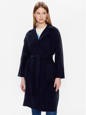 Weekend Max Mara Weekend Max Mara Cappotto di lana Selz 23501103 Blu scuro Regular Fit