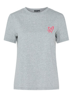 Pieces Pieces T-shirt Maria 17155082 Siva Relaxed Fit