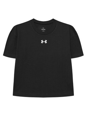 Under Armour Under Armour Тишърт Ua Crop Sportstyle Logo Ss 1380878 Черен Loose Fit