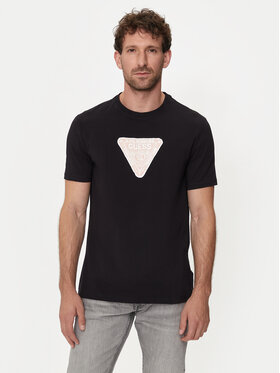 Guess Guess T-shirt M4YI35 J1314 Crna Slim Fit