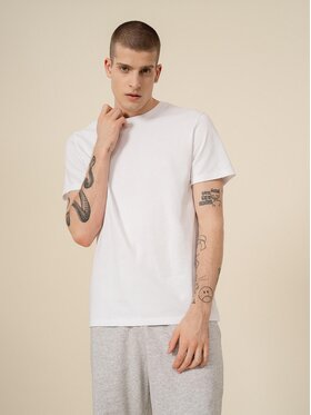 Outhorn Outhorn T-shirt OTHSS23TTSHM447 Bianco Regular Fit