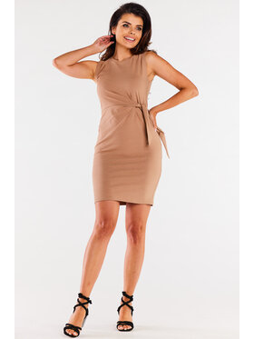 Infinite You Infinite You Sukienka letnia M299 Beżowy Basic Fit