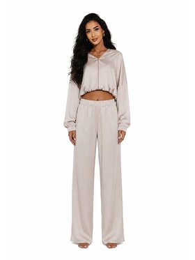 Agatha Studio Agatha Studio Komplet bluzka i spodnie A26LS-KA-K51 Beżowy Regular Fit