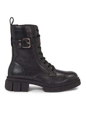 Tommy Hilfiger Tommy Hilfiger Trapery Cool Feminine Bikerboot FW0FW07322 Czarny