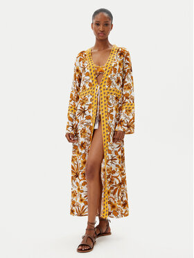 Selmark Selmark Kimono BM297 Galben Relaxed Fit