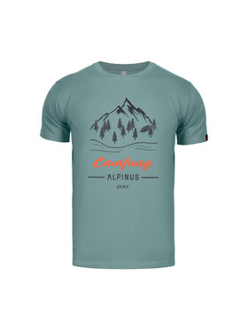 Alpinus Alpinus T-Shirt Polaris Zielony Standard Fit