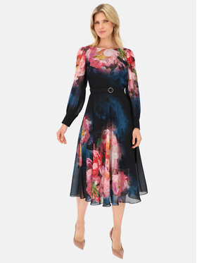 Potis & Verso Potis & Verso Sukienka elegancka Paloma Granatowy Regular Fit