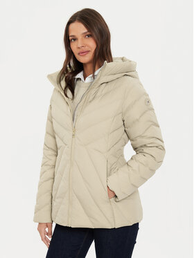 Tommy Hilfiger Tommy Hilfiger Kurtka puchowa Chevron WW0WW42623 Beżowy Regular Fit