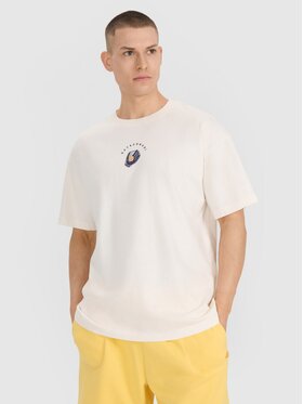 4F 4F T-shirt 4FRSS25TTSHM2981-11S Bianco Oversize