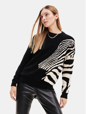 Desigual Desigual Светр 23WWJF10 Чорний Loose Fit