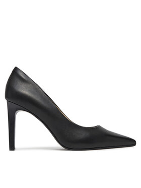 Calvin Klein Calvin Klein Augstpapēžu kurpes Pump 90 Pointy Hw Bar Lth HW0HW02527 Melns
