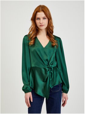 Orsay Orsay Bluzka 600251856000__38 Zielony Regular Fit